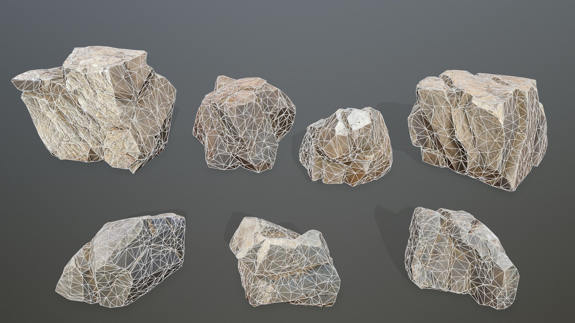 Desert Rocks 3D - TurboSquid 2336315