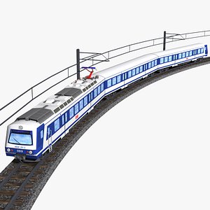 3D oebb class 4020 passenger train - schnellbahn model
