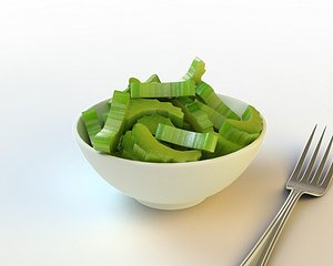 35 sliced celery 3d model