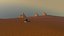 Paisagem do deserto realista