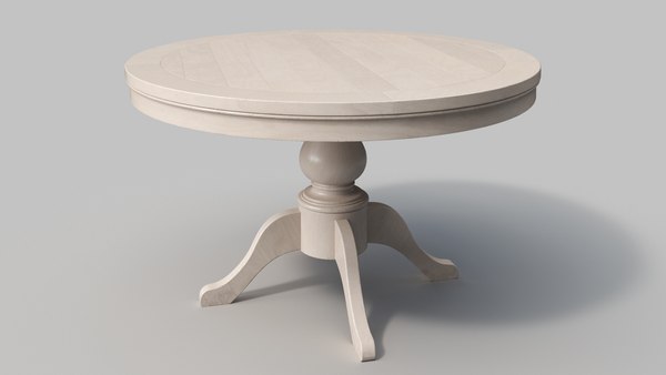 3d Model Birch Round Table Turbosquid, Ethan Allen Maya Round Coffee Table