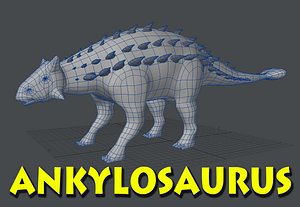 ankylosaurus dinosaur 3d lwo