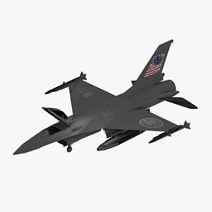F-16 Fighting Falcon Jet Fighter 3D Model