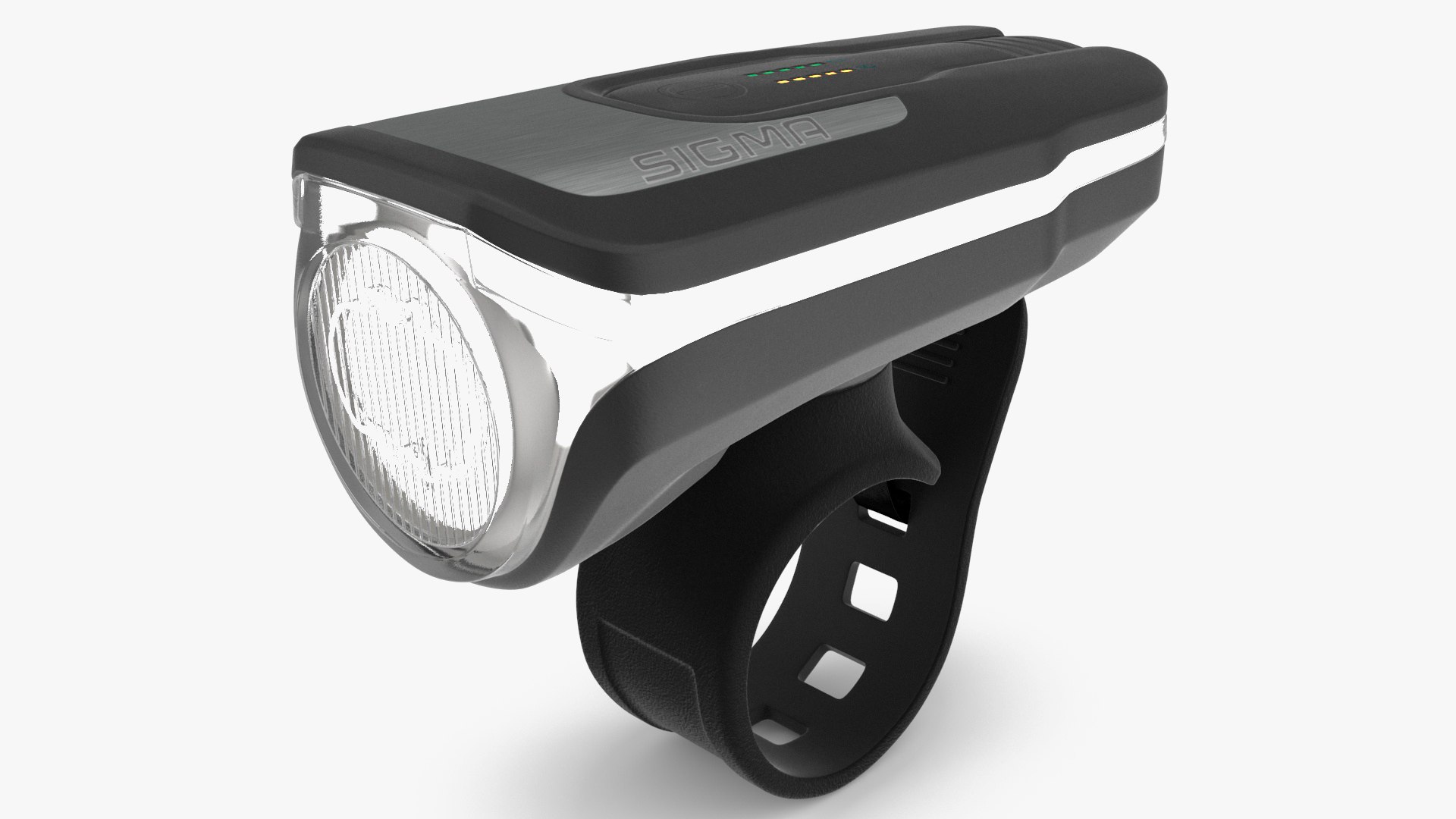 Sigma Aura 80 Bike Front Light Switched On 3D model preview