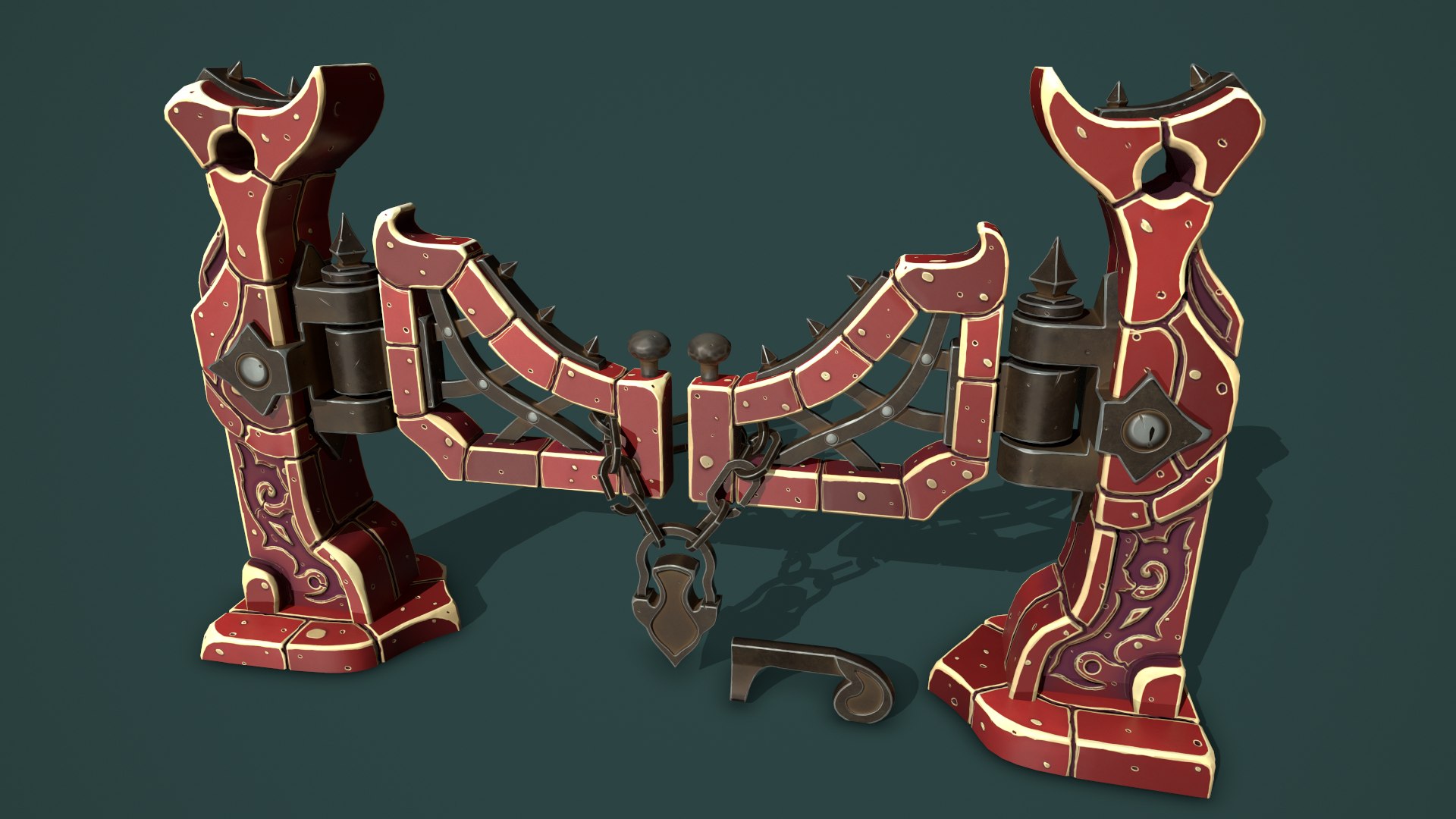 3D Fantasy fence door https://p.turbosquid.com/ts-thumb/gH/paLztq/3O/6/png/1621572456/1920x1080/fit_q87/0bd2343c10f52aea991cb651a64f0095e4c29d6e/6.jpg
