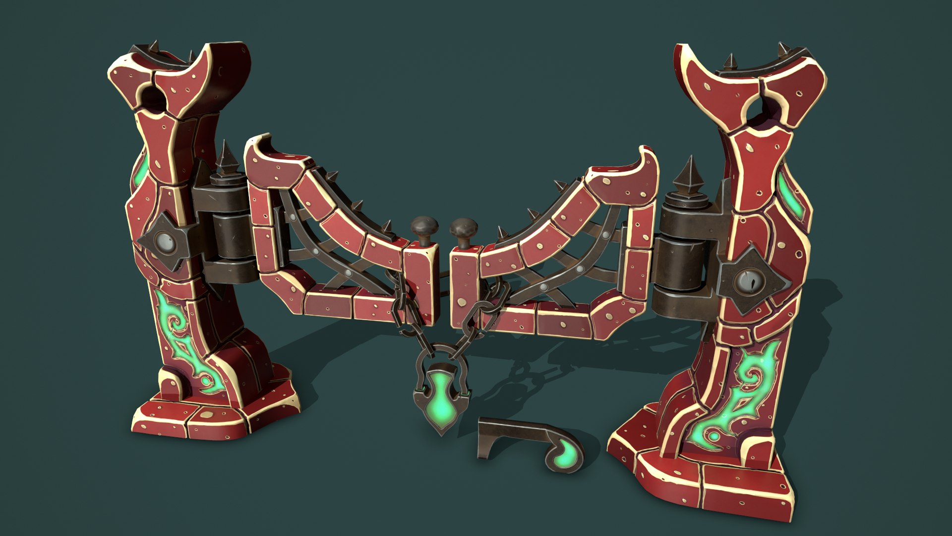 3D Fantasy fence door https://p.turbosquid.com/ts-thumb/gH/paLztq/QD/7/png/1621572444/1920x1080/fit_q87/780c33b54238db005c80b79de22273bf3a72a1f6/7.jpg