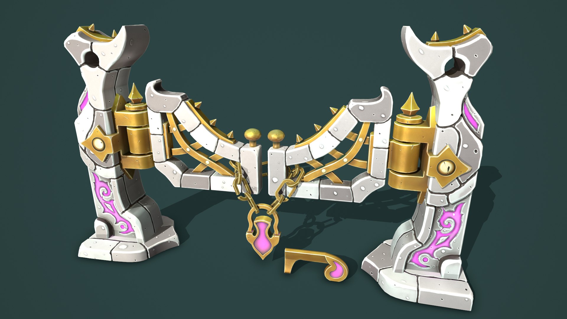 3D Fantasy fence door https://p.turbosquid.com/ts-thumb/gH/paLztq/kS/9/png/1621572456/1920x1080/fit_q87/9e10a19019d94480cb96b957ff1b16664eb41f10/9.jpg