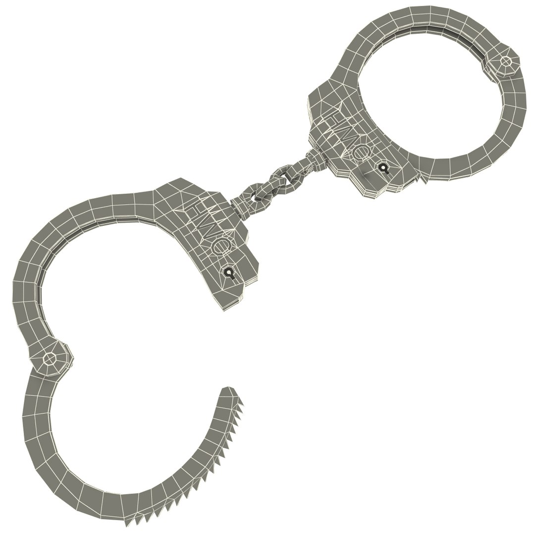 handcuffs modelled 3ds