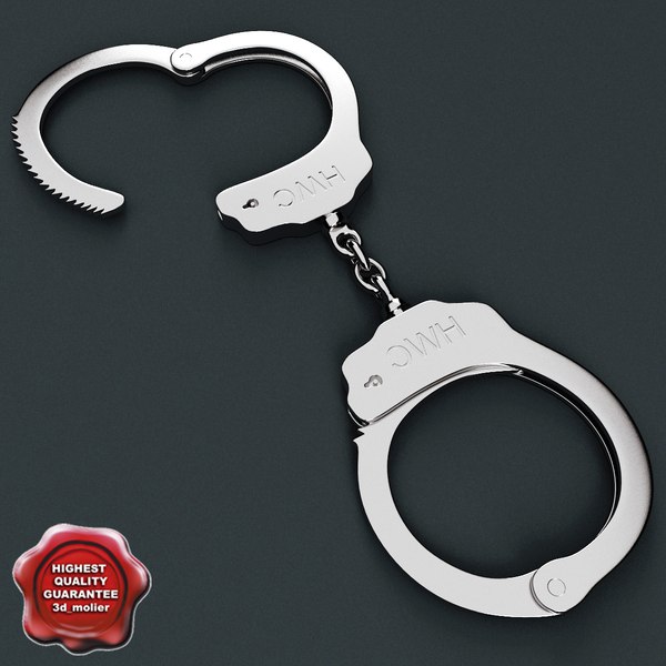 handcuffs modelled 3ds