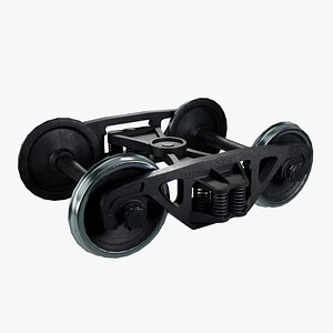 3D Railway Bogie model