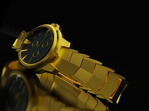 Chain wrist Watch 3D