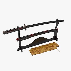 katana sword 3d model