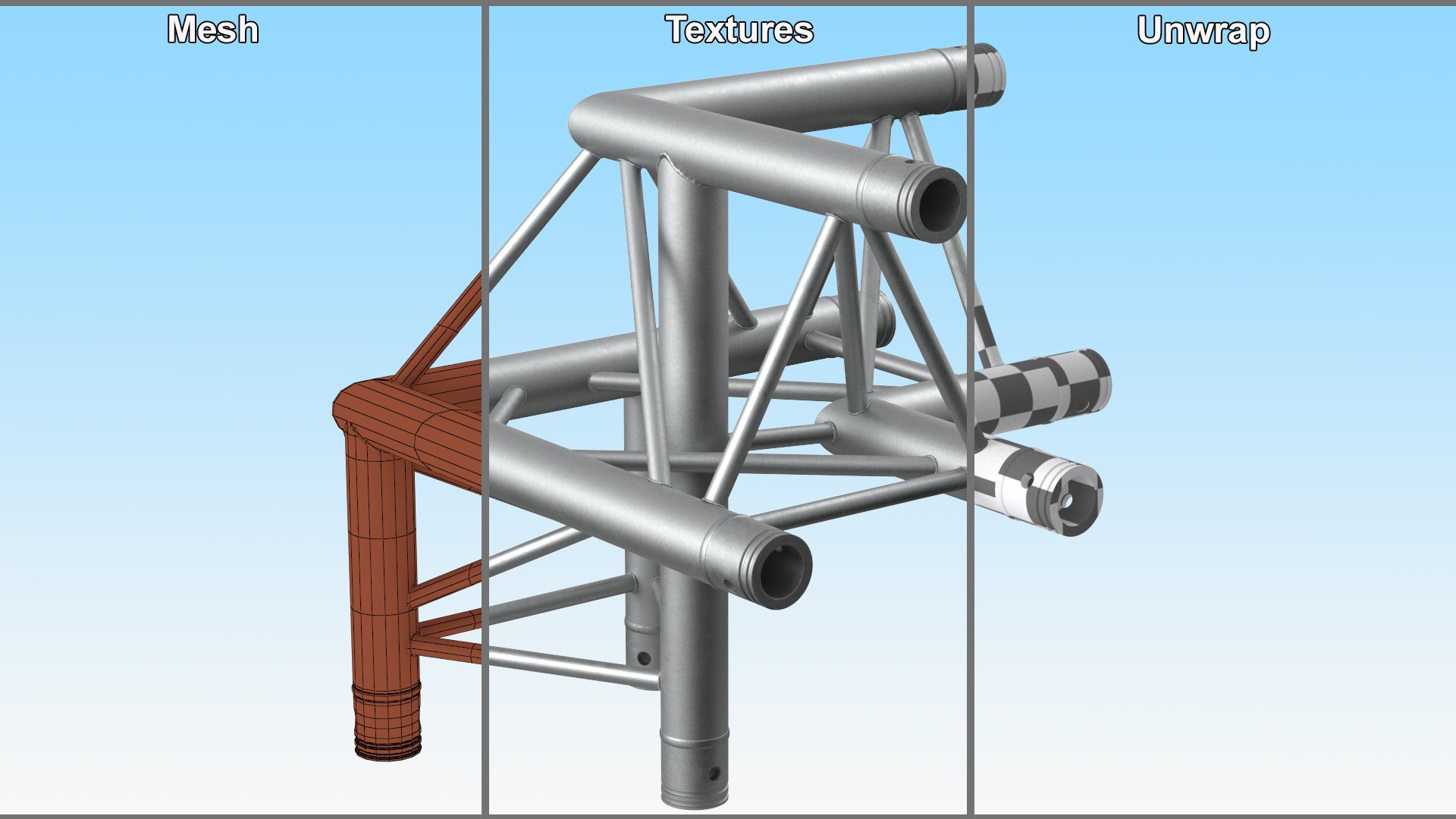 3D Triangular Truss Modular Corner model https://p.turbosquid.com/ts-thumb/gH/tYTaJL/QS/triangulartrussmodularcornermb3dmodel020/jpg/1723933218/1920x1080/fit_q87/fddb535cb0ac83f10e68bdbfe8afac80f8a677f5/triangulartrussmodularcornermb3dmodel020.jpg