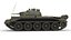 Crusader AA-2 - британский зенитный танк времен Второй мировой войны 3D модель Низкополигональная 3D модель