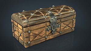 3D medieval chest