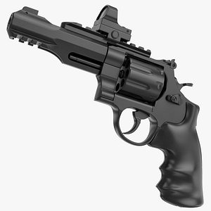 Combat Revolver No Materials model
