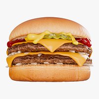 Cinematic Double Cheeseburger Burger