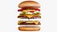 Hamburguesa doble con queso cinematográfica