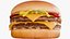 Hamburguesa doble con queso cinematográfica