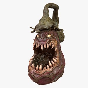 3D model Creepy Eggplant Monster