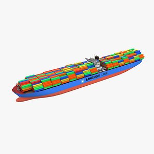 Container Ship 3d Model
