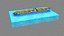 3D Container Ship 3d Model