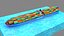 3D Container Ship 3d Model