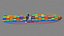 3D Container Ship 3d Model