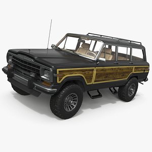 Jeep Grand Wagoneer SUV 1980s Black