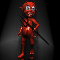 Little devil cartoon 3D