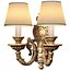 Bronze antique Sconce classic French style Wall lamp lampshade 3D model