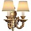 Bronze antique Sconce classic French style Wall lamp lampshade 3D model