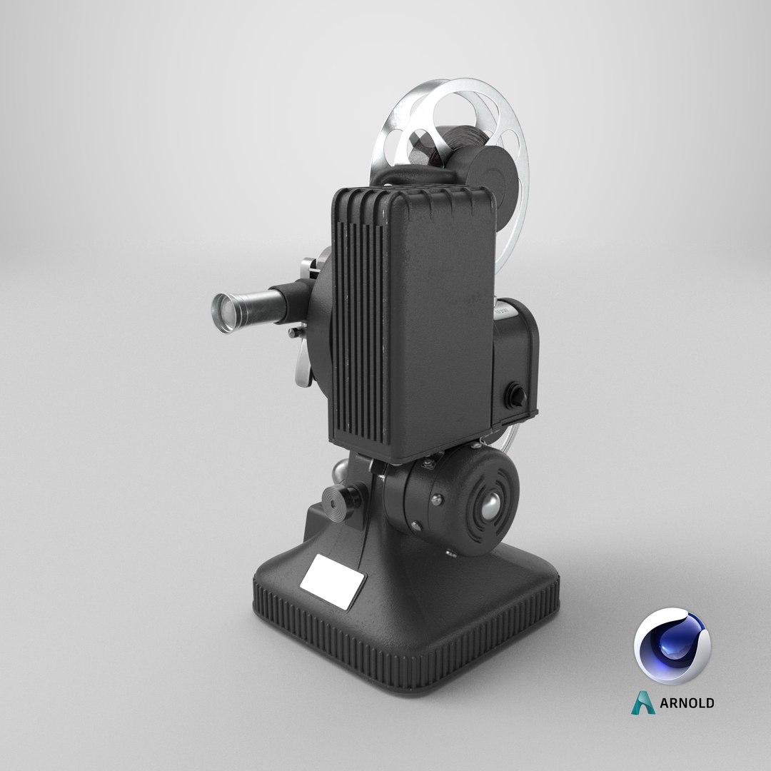 Vintage Film Projector with Reels 3D model https://p.turbosquid.com/ts-thumb/gI/BtxkJE/0K/stemcell_cinema_4d_arnold_render/png/1787677579/1920x1080/fit_q87/e756b4b326b351cfa5cdf77e5d37f812fbd65ad8/stemcell_cinema_4d_arnold_render.jpg