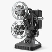 Vintage Film Projector with Reels