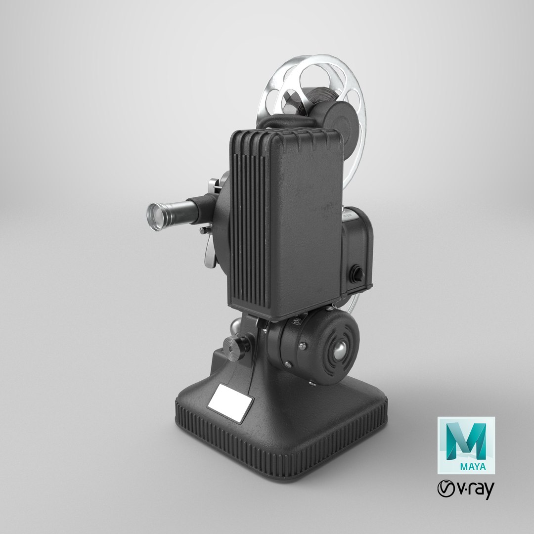 Vintage Film Projector with Reels 3D model https://p.turbosquid.com/ts-thumb/gI/BtxkJE/nb/stemcell_maya_vray_render/png/1787677577/1920x1080/fit_q87/f610cd0b38db896c3bd612012955b8e1c96e04be/stemcell_maya_vray_render.jpg