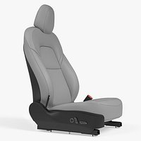 Car Front Right Seat Gray Leather