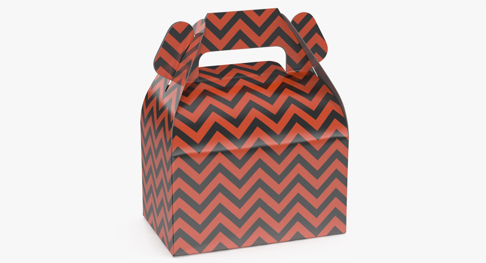 Halloween Chevron Treat Gift Box Model - TurboSquid 1629179