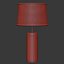 Wooden rattan table lamp