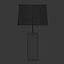 Wooden rattan table lamp