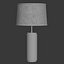 Wooden rattan table lamp