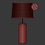 Wooden rattan table lamp