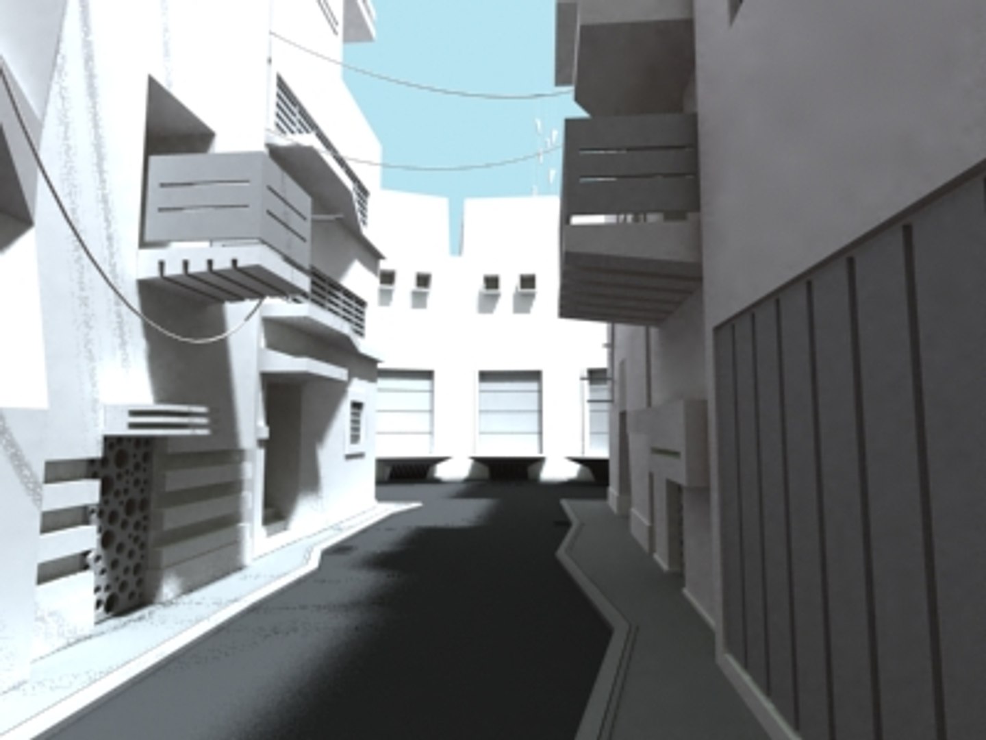 Inner City Streets Buildings Dxf