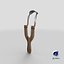 Slingshot Catapult Dark Wood
