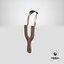 Slingshot Catapult Dark Wood