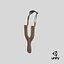 Slingshot Catapult Dark Wood