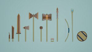 dagger weapon 3D model