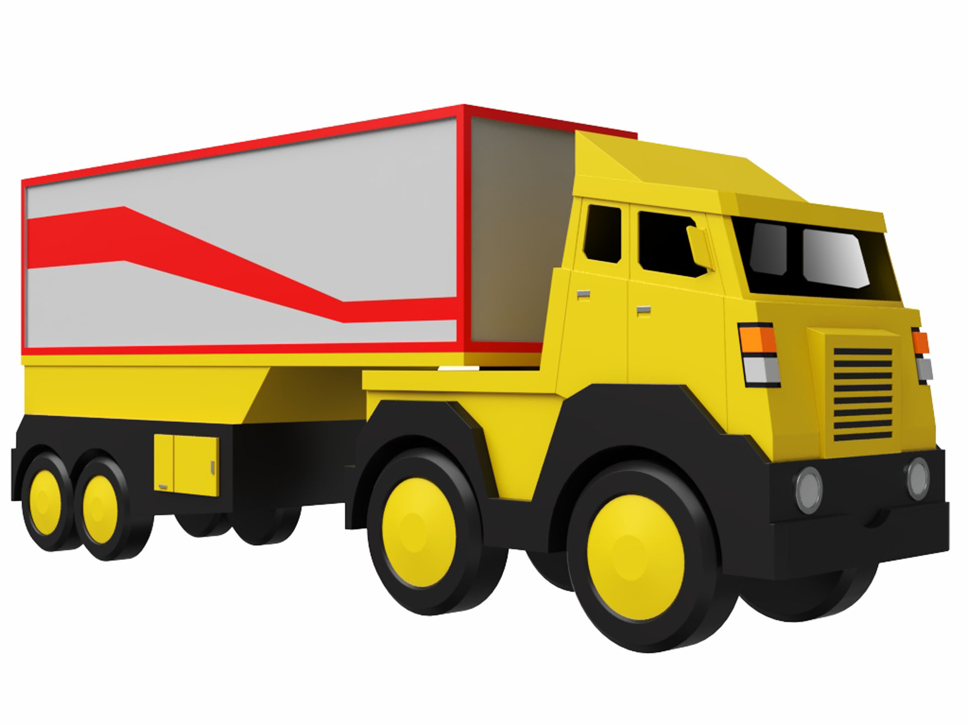 Toy trailer model TurboSquid 1392229