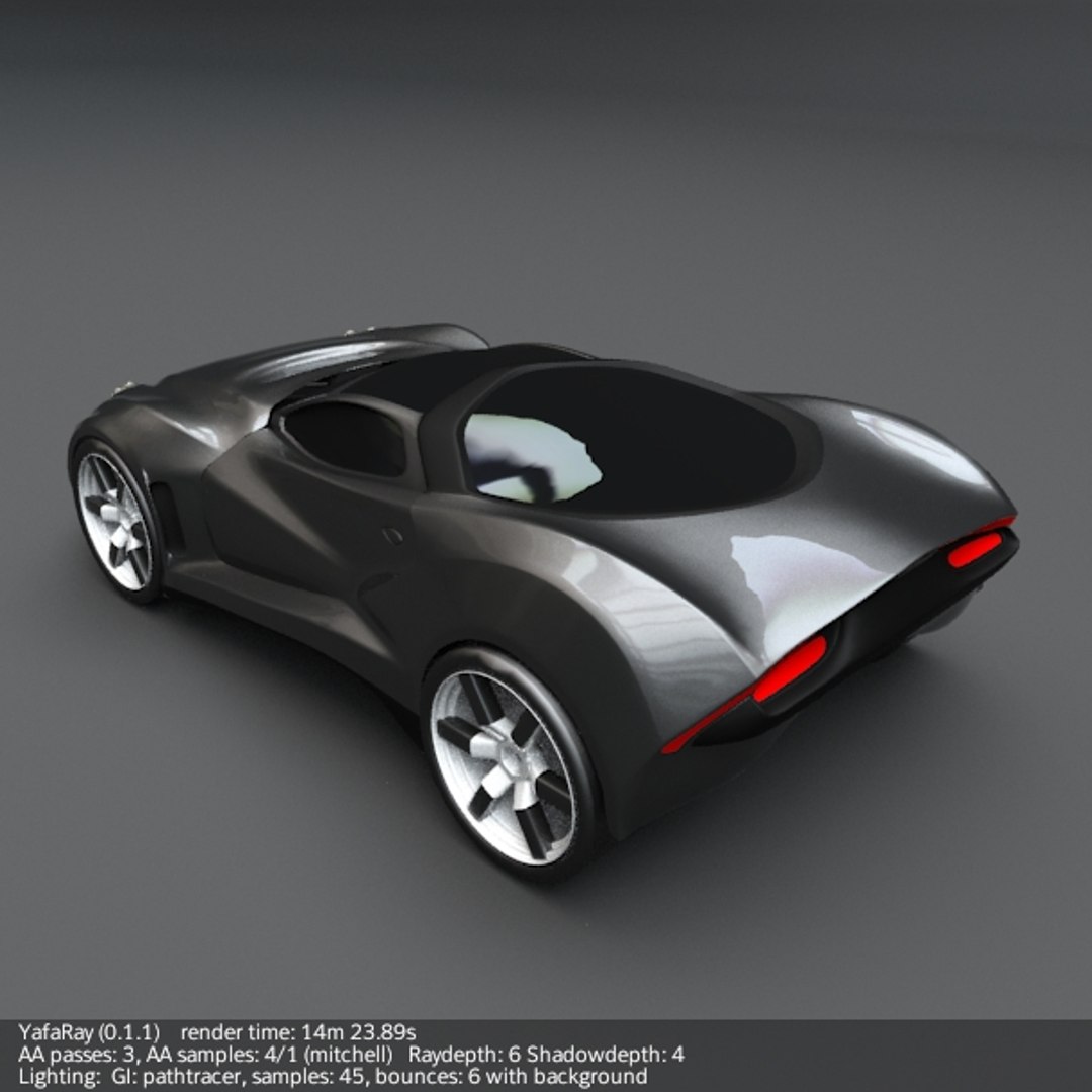 3d coupe concept car