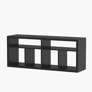 Kallax tv bench black-brown 147x60 cm PBR