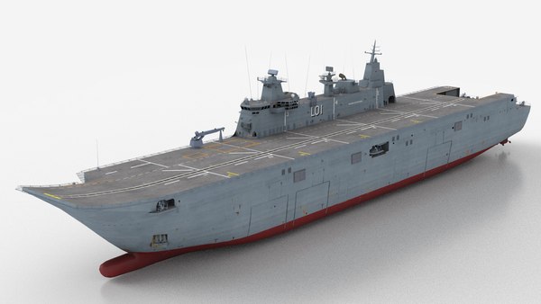 HMAS Adelaide LHD model - TurboSquid 1732890